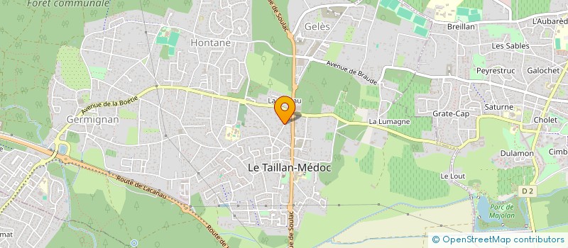 localisation de l'entreprise SCI MAJALYS  LE TAILLAN MEDOC