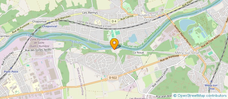 localisation de l'entreprise SCI MAJE  MERY-SUR-OISE