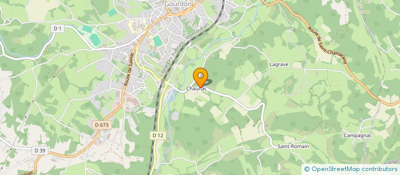 localisation de l'entreprise SCI MAJE  GOURDON