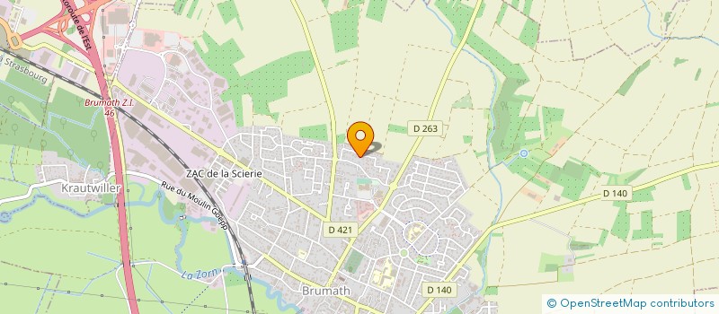 localisation de l'entreprise SCI MAJE  BRUMATH