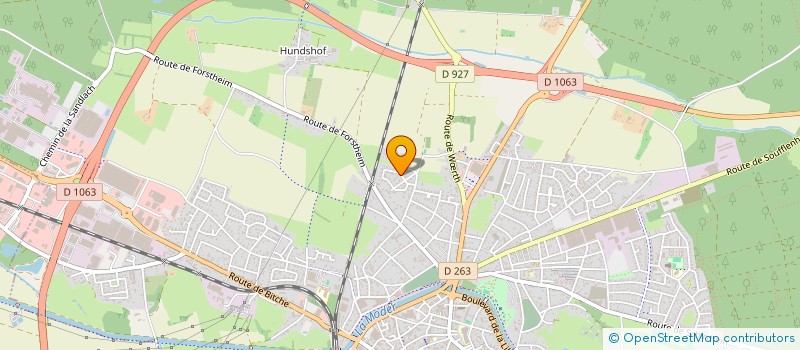 localisation de l'entreprise SCI MAJE  HAGUENAU