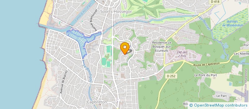 localisation de l'entreprise SCI MAJE à CAPBRETON