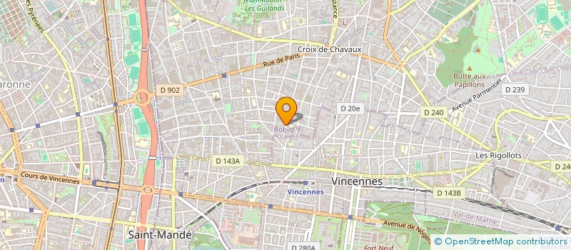 localisation de l'entreprise SCI MAJE  MONTREUIL