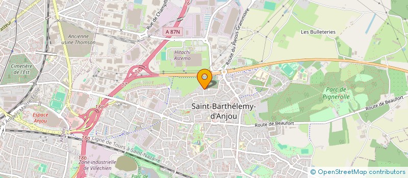 localisation de l'entreprise SCI MAJE  SAINT-BARTHELEMY-D'ANJOU