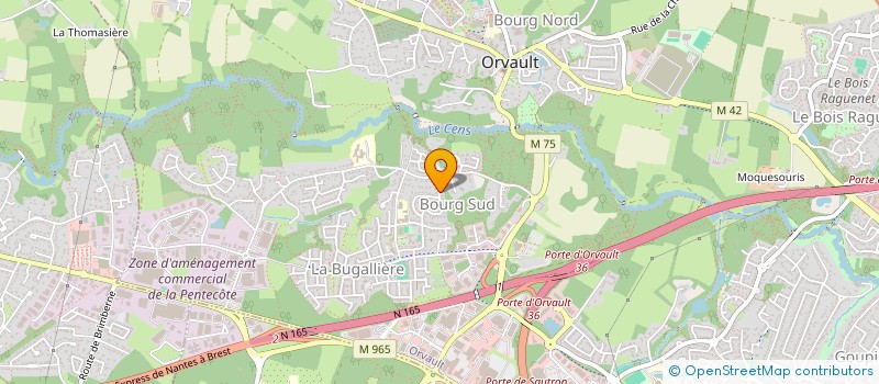 localisation de l'entreprise SCI MAJE à ORVAULT