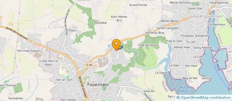 localisation de l'entreprise SCI MAJE  FOUESNANT