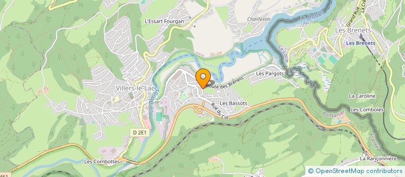 localisation de l'entreprise SCI MAJE  VILLERS-LE-LAC