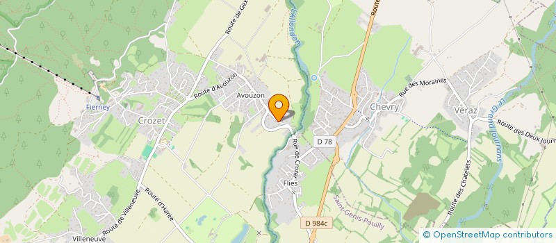 localisation de l'entreprise SCI MAJE ASSOCIES à CROZET