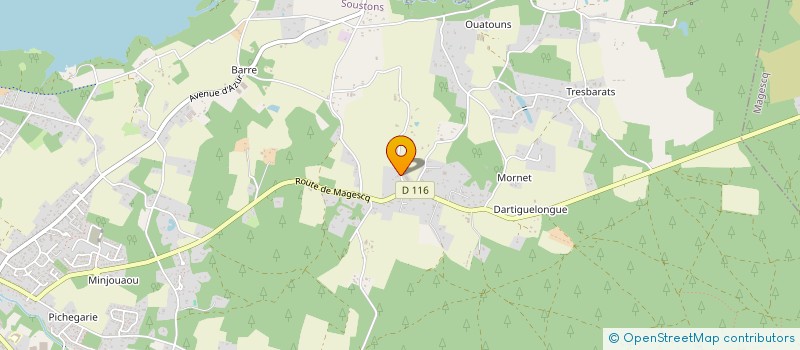 localisation de l'entreprise SCI MAJEA  SOUSTONS