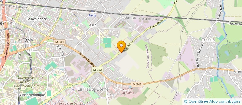 localisation de l'entreprise SCI MAJECIME à VILLENEUVE-D'ASCQ