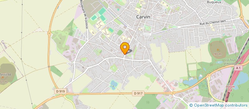 localisation de l'entreprise SCI MAJEFRAN  CARVIN