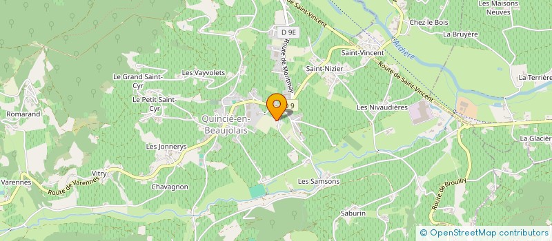 localisation de l'entreprise SCI MAJEK.FG  QUINCIE-EN-BEAUJOLAIS