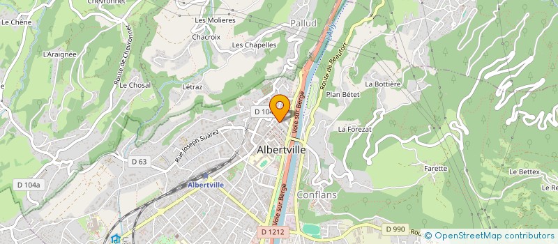 localisation de l'entreprise SCI MAJELI COMPANY  ALBERTVILLE
