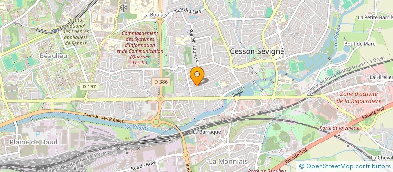 localisation de l'entreprise SCI MAJELIMMO  CESSON-SEVIGNE