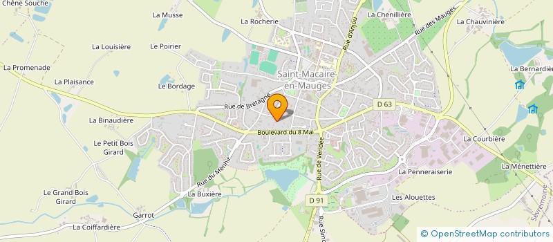 localisation de l'entreprise SCI MAJELLIAME à SEVREMOINE