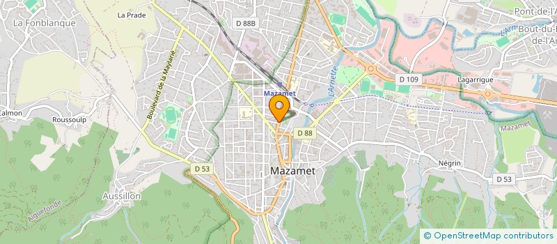 localisation de l'entreprise SCI MAJENO  MAZAMET