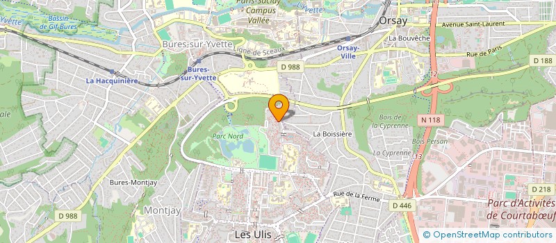 localisation de l'entreprise SCI MAJES à LES ULIS