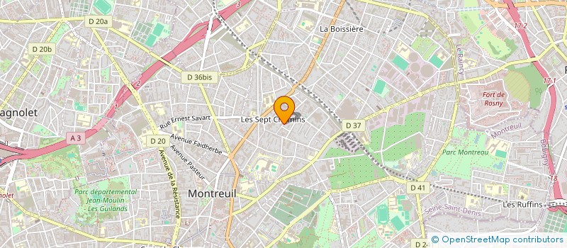 localisation de l'entreprise SCI MAJESTY à MONTREUIL