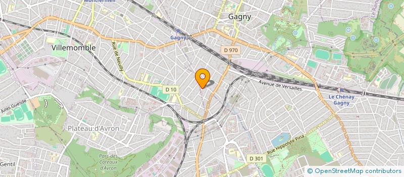 localisation de l'entreprise SCI MAJEV à GAGNY