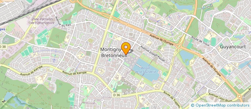 localisation de l'entreprise SCI MAJFP  MONTIGNY-LE-BRETONNEUX