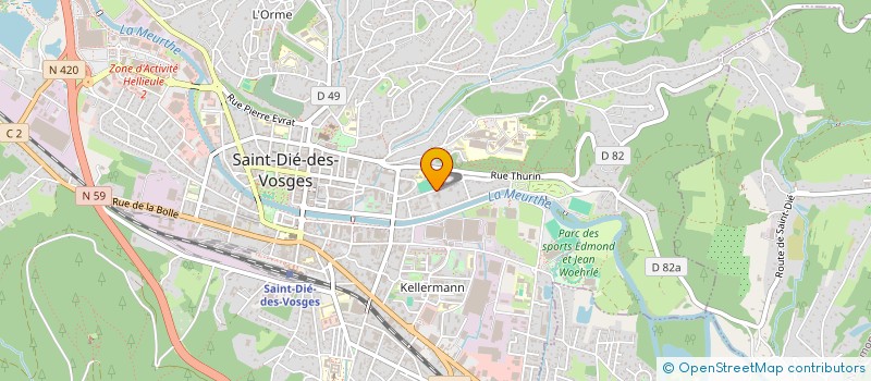 localisation de l'entreprise SCI MAJIC  SAINT-DIE-DES-VOSGES