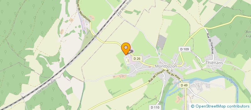 localisation de l'entreprise SCI MAJIC  MONTBOZON