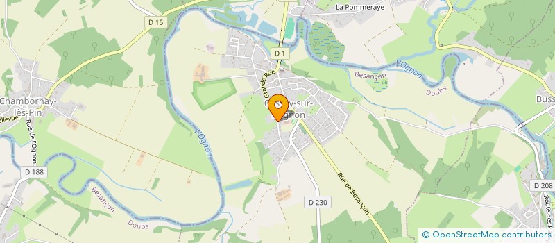 localisation de l'entreprise SCI MAJIDALAIN  CUSSEY-SUR-L'OGNON