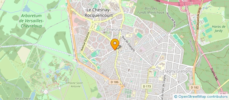 localisation de l'entreprise SCI MAJLAG  LE CHESNAY-ROCQUENCOURT