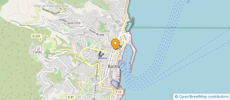 localisation de l'entreprise SCI MAJO à BASTIA