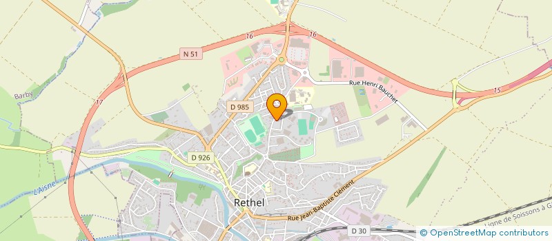 localisation de l'entreprise SCI MAJO  RETHEL