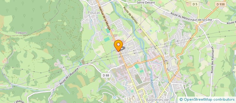 localisation de l'entreprise SCI MAJOEVA  BAGNERES-DE-BIGORRE