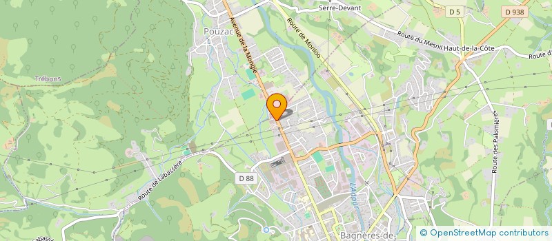 localisation de l'entreprise SCI MAJOEVA II  BAGNERES-DE-BIGORRE