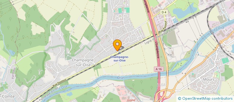 localisation de l'entreprise SCI MAJOKE  CHAMPAGNE-SUR-OISE