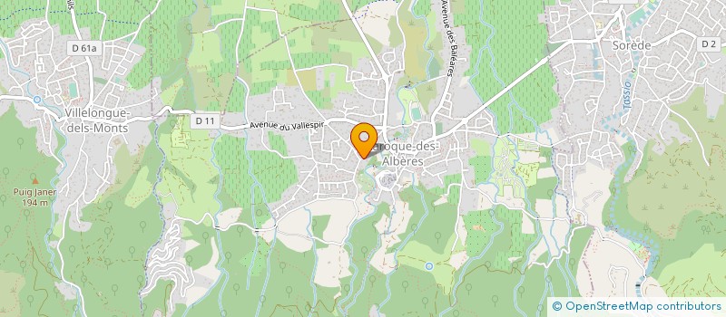 localisation de l'entreprise SCI MAJOLIQUE  LAROQUE-DES-ALBERES