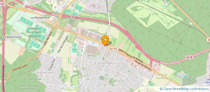 localisation de l'entreprise SCI MAJOLY  CHAMBOURCY