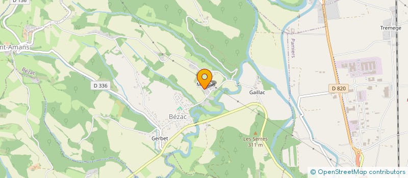localisation de l'entreprise SCI MAJONIS à BEZAC