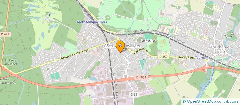 localisation de l'entreprise SCI MAJORD  GRETZ-ARMAINVILLIERS