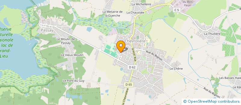 localisation de l'entreprise SCI MAJORENT  CHEVROLIERE (LA)