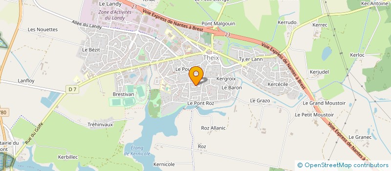 localisation de l'entreprise SCI MAJOSEMA  THEIX-NOYALO