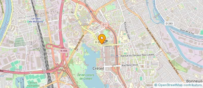localisation de l'entreprise SCI MAJOVA à CRETEIL