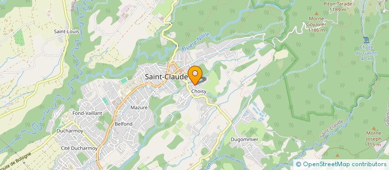 localisation de l'entreprise SCI MAJP à SAINT-CLAUDE