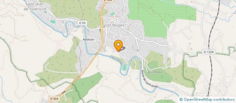 localisation de l'entreprise SCI MAJPAC  LES MAGES