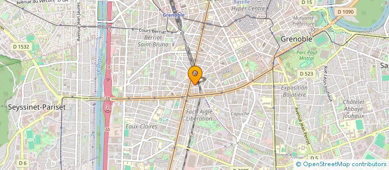 localisation de l'entreprise SCI MAJU  GRENOBLE