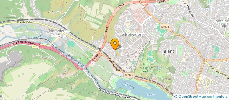 localisation de l'entreprise SCI MAJU  PLOMBIERES-LES-DIJON