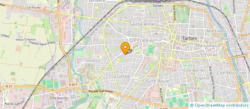 localisation de l'entreprise SCI MAJU  TARBES