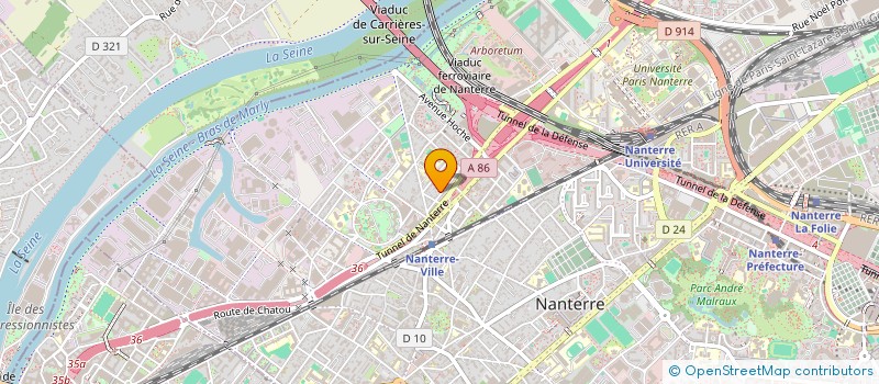 localisation de l'entreprise SCI MAJU  NANTERRE