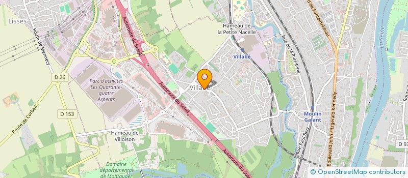 localisation de l'entreprise SCI MAJU  VILLABE