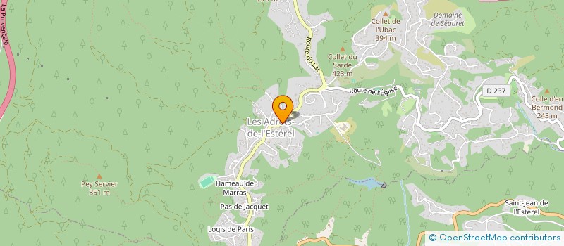 localisation de l'entreprise SCI MAJU  LES ADRETS-DE-L'ESTEREL