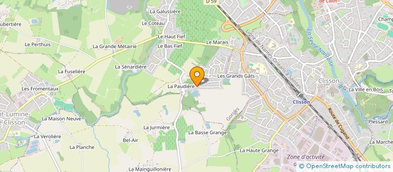 localisation de l'entreprise SCI MAJU  SAINT-HILAIRE-DE-CLISSON