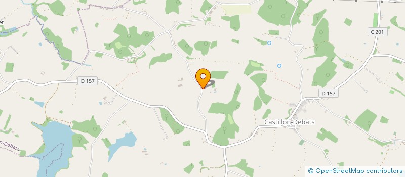 localisation de l'entreprise SCI MAJU  CASTILLON-DEBATS